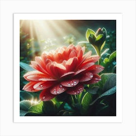 Dahlia Flower 1 Art Print