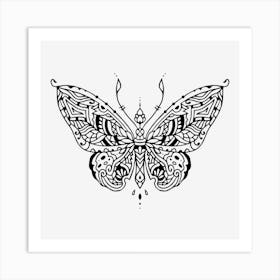 Butterfly Mandala 09 Art Print