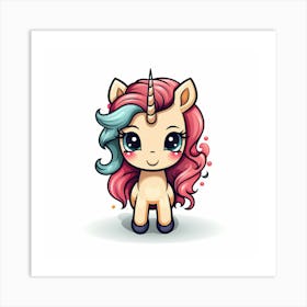 Cute Unicorn 51 Art Print