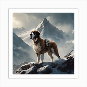 St Bernard 22 Art Print