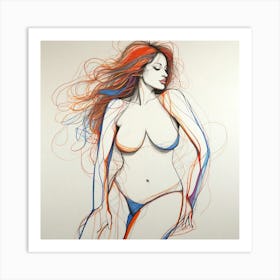 Sexy Woman 4 Art Print