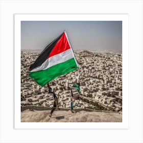 Free Palestinian Flag Art Print