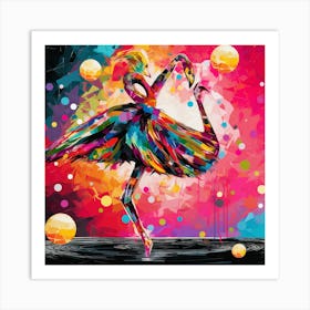 Flamingo Dancer Art Print