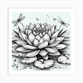 Lotus flower 7 Art Print