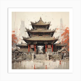 Chinese Temple 1 Art Print