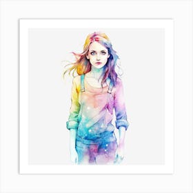 Rainbow Girl 3 Art Print