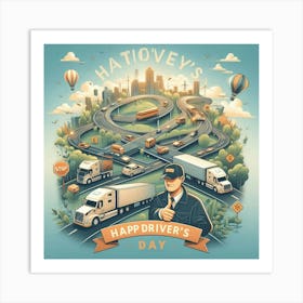 Happy Drivers Day Art Print