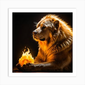 Holy Glowing Beast Master Pet 2 Art Print