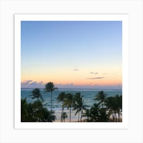 Ocean Views in Puerto Rico - Square Art Print