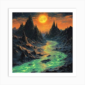 River Of Light Art Print