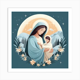 Jesus And Mary 15 Art Print