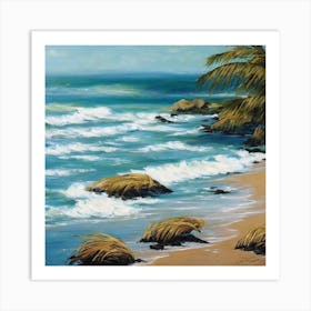 Beach Scene Art Print