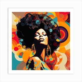 Afro Girl 39 Art Print