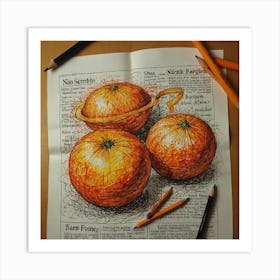 Oranges 2 Art Print