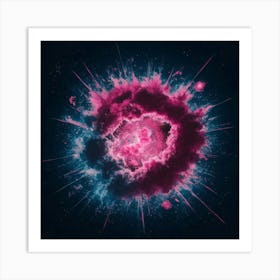 Pink Nebula Art Print