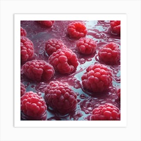 0 Amazing Raspberries Film Still Raspberry Splash Esrgan V1 X2plus1 Art Print
