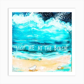 The Beach Retreat - Seaside Shores Art Print