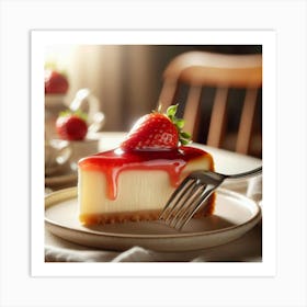 Strawberry Cheesecake Art Print