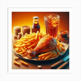 Chicken Food Restaurant30 Art Print