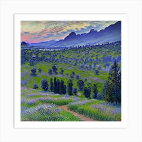 Lavender Fields Art Print