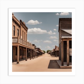 Old West Town Art Print