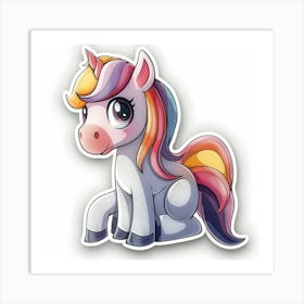 Unicorn Sticker 9 Art Print