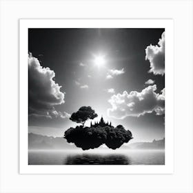 Floating Island 1 Art Print