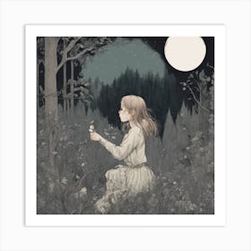 Darkness of the night Art Print