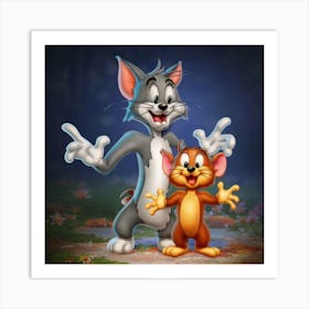 Tom And Jerry Art Print