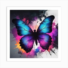 Butterfly Painting 340 Art Print