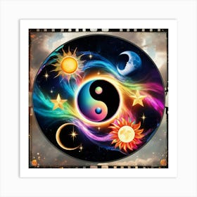 Yin Yang Symbol Art Print