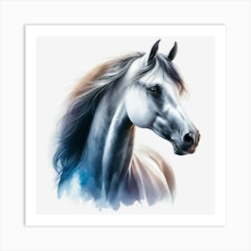 White Horse Art Print