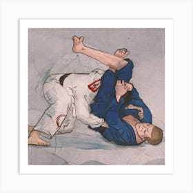 Brazilian Jiu Jitsu   Triangle 2 Art Print