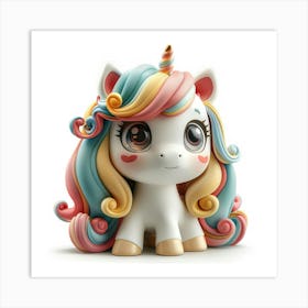 Unicorn Figurine 87 Art Print