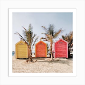 Beach Huts Art Print