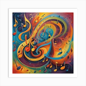 Music Notes 3 Art Print