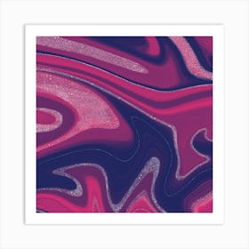 Purple Swirls Painting Art Print