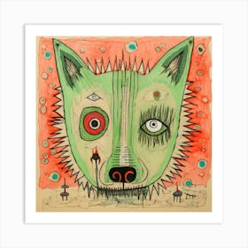 Abstract Wolf 3 Art Print