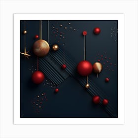 Christmass Abstract 010 1 Art Print