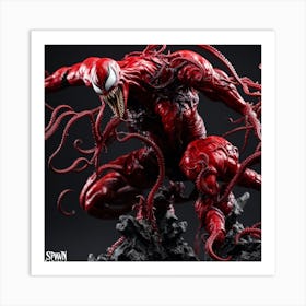 Venom in action Art Print