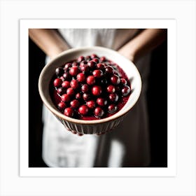 Cranberry Bowl Art Print