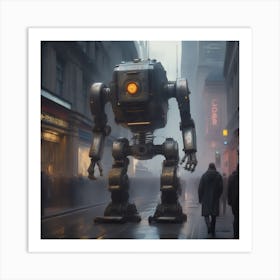 Futuristic Robot 42 Art Print