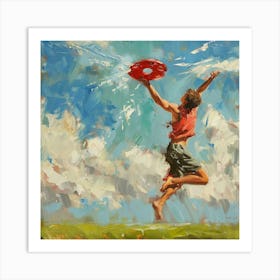 Frisbee Jumper Art Print