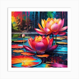 Lotus 10 Art Print