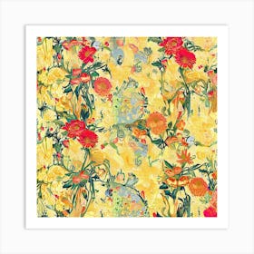 Floral Wallpaper 3 Art Print