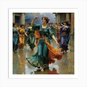 rain celebration Art Print