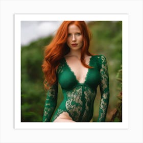 Emerald Linger Art Print