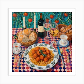 Il Ristorante Del Villaggio Trattoria Italian Food Kitchen Art Print