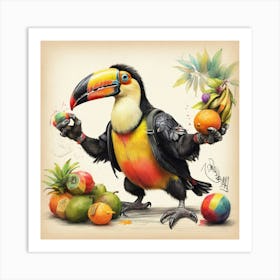 Toucans 1 Art Print