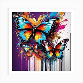 Butterfly Painting 44 Art Print